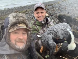 Emperor Goose hunting Alaska
