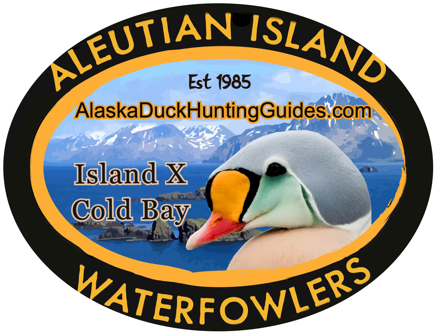 Alaska Duck Hunting King Eider Hunting Logo